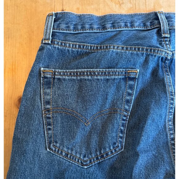 Levi’s 505 Regular Fit Straight Leg Jeans W34 L32 Zip Fly Blue - Picture 2 of 8